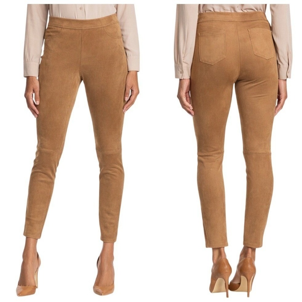 Max Studio Womens XL Vicuna Faux Suede Leggings NWT